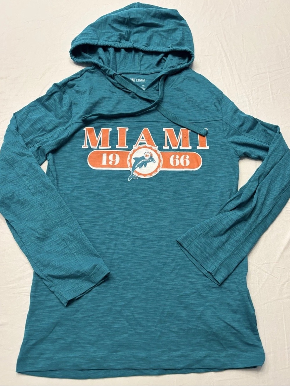NEW NFL Team Apparel Miami Dolphins Lightweight Hoodie Men’s Size Small NWT